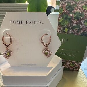 Bomb Party August Birthday Earrings